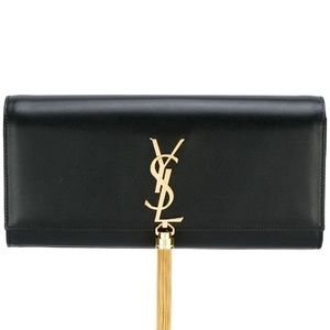 Saint Laurent YSL Cassandre Logo Clutch- Relisted